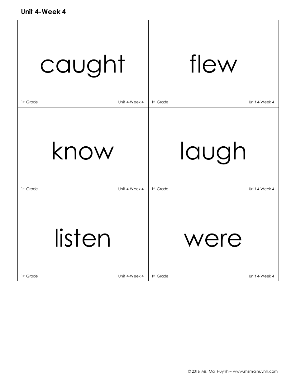 High Frequency Words Flashcards - Ms. Mai Huynh, Page 25