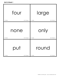 High Frequency Words Flashcards - Ms. Mai Huynh, Page 27