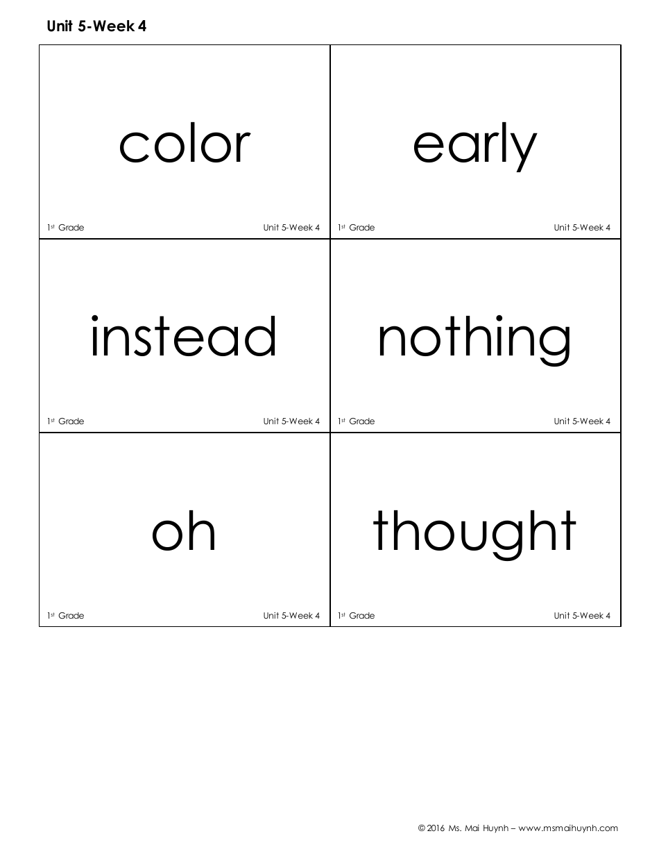 High Frequency Words Flashcards - Ms. Mai Huynh, Page 30