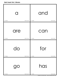 High Frequency Words Flashcards - Ms. Mai Huynh, Page 3