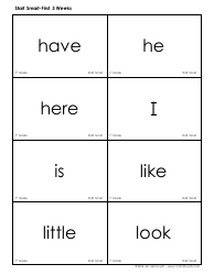 High Frequency Words Flashcards - Ms. Mai Huynh, Page 4