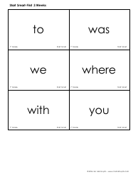 High Frequency Words Flashcards - Ms. Mai Huynh, Page 6