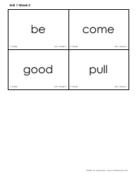 High Frequency Words Flashcards - Ms. Mai Huynh, Page 9