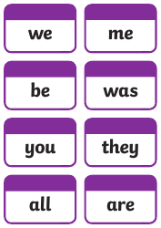Sight Words Flashcards, Page 2