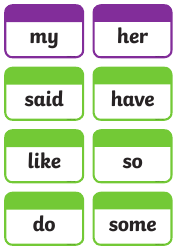 Sight Words Flashcards, Page 3