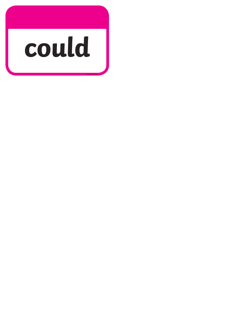 Sight Words Flashcards, Page 6