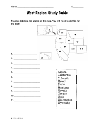 Document preview: West Region Capitals and Abbreviations Worksheet - Jill S. Russ