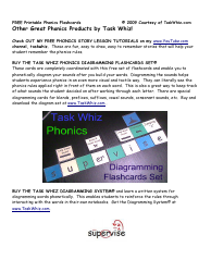 Phonics Flashcards - Courtesy of Raskwhiz, Page 12