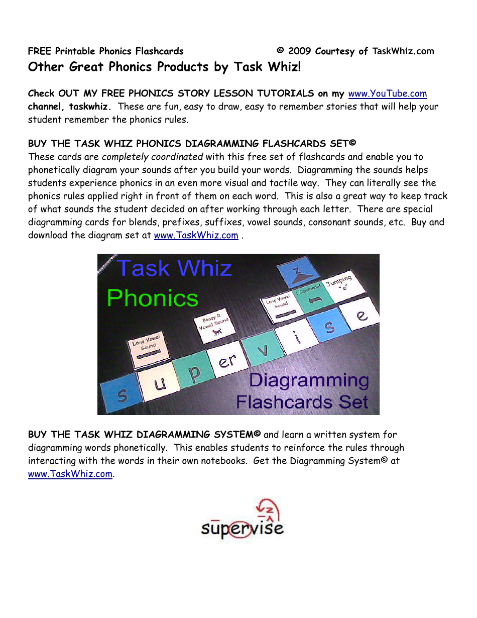 Phonics Flashcards - Courtesy of Raskwhiz, Page 12