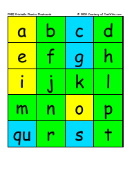 Phonics Flashcards - Courtesy of Raskwhiz