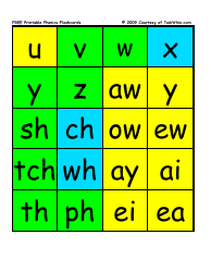 Phonics Flashcards - Courtesy of Raskwhiz, Page 2