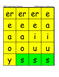 Phonics Flashcards - Courtesy of Raskwhiz, Page 5