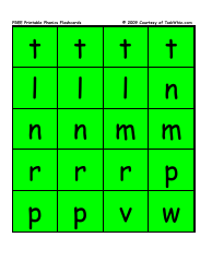 Phonics Flashcards - Courtesy of Raskwhiz, Page 6