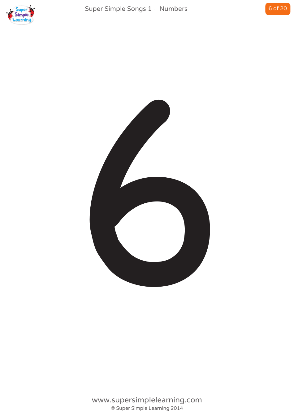 Numbers Flashcards - 1-20, Page 6