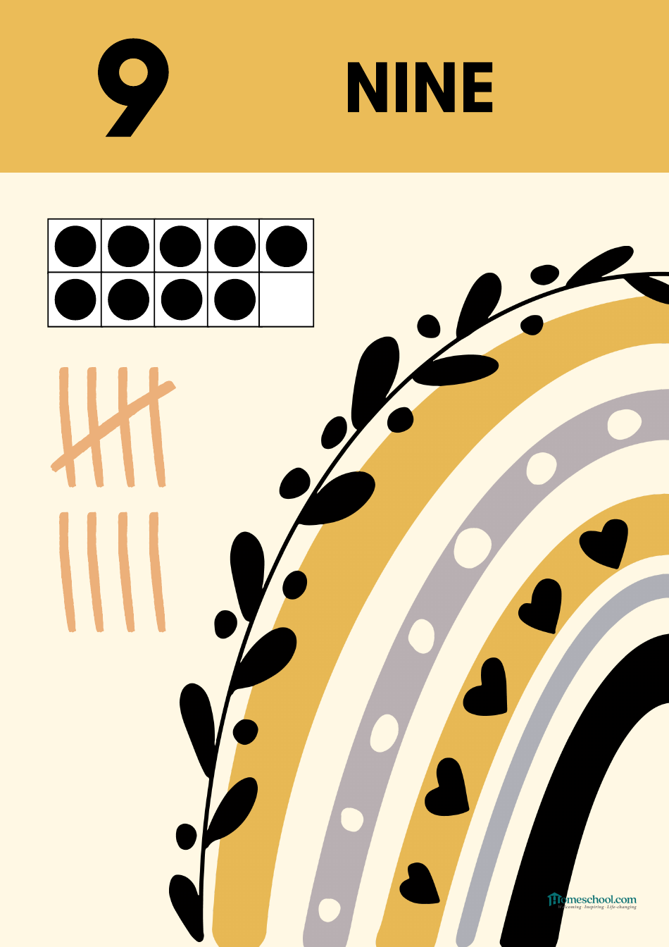 0 to 10 Number Flashcards With Tally Marks, Page 10