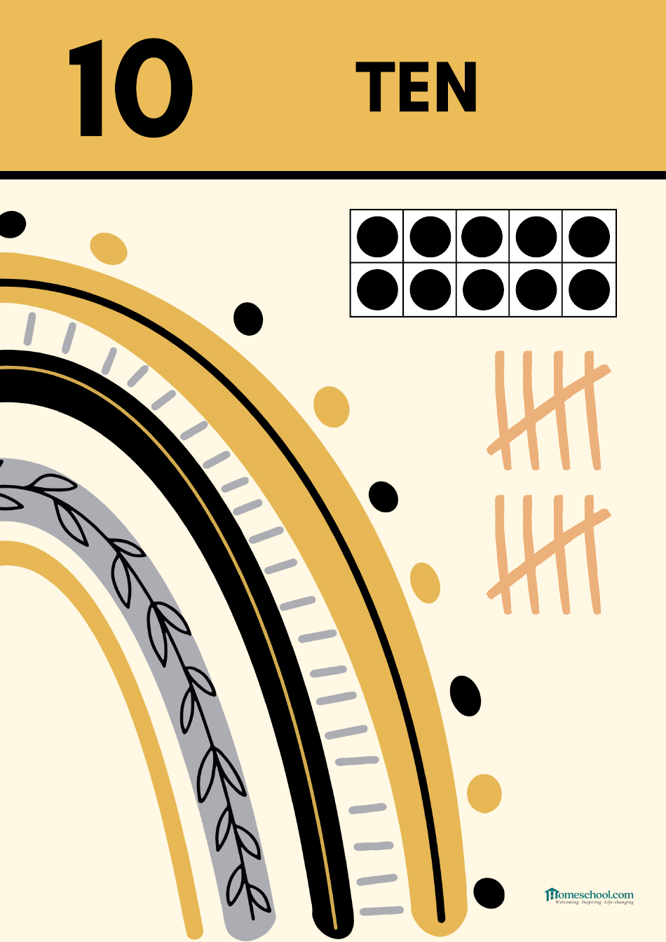 0 to 10 Number Flashcards With Tally Marks, Page 11