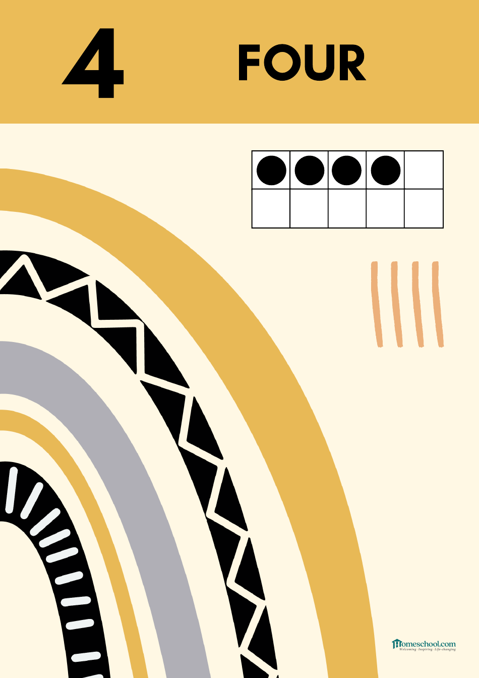 0 to 10 Number Flashcards With Tally Marks, Page 5