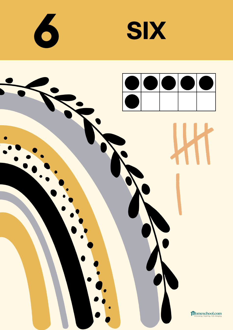 0 to 10 Number Flashcards With Tally Marks, Page 7