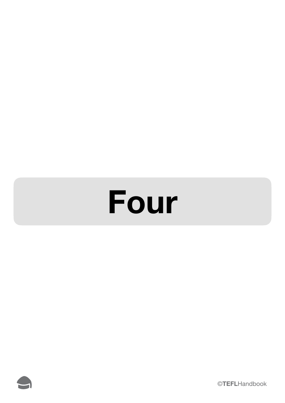 Number Flashcards With Words, Page 10