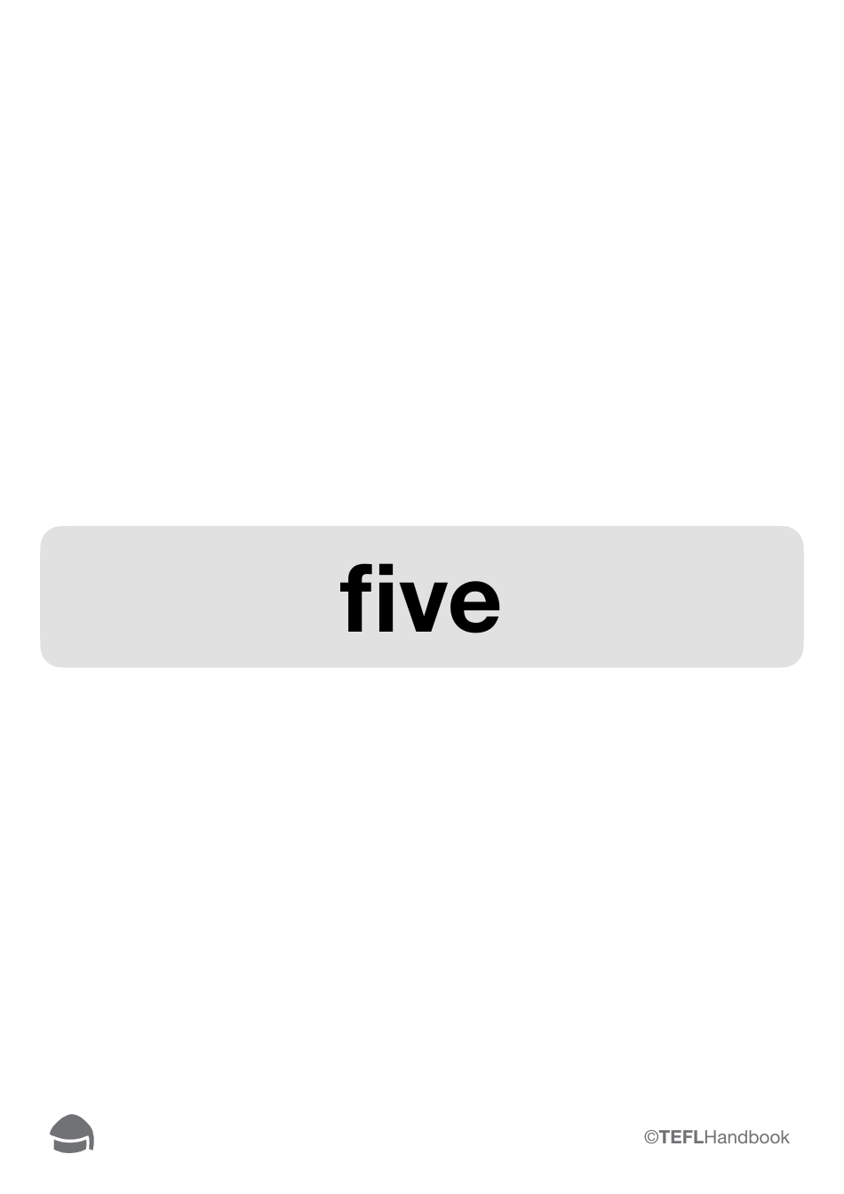 Number Flashcards With Words, Page 12