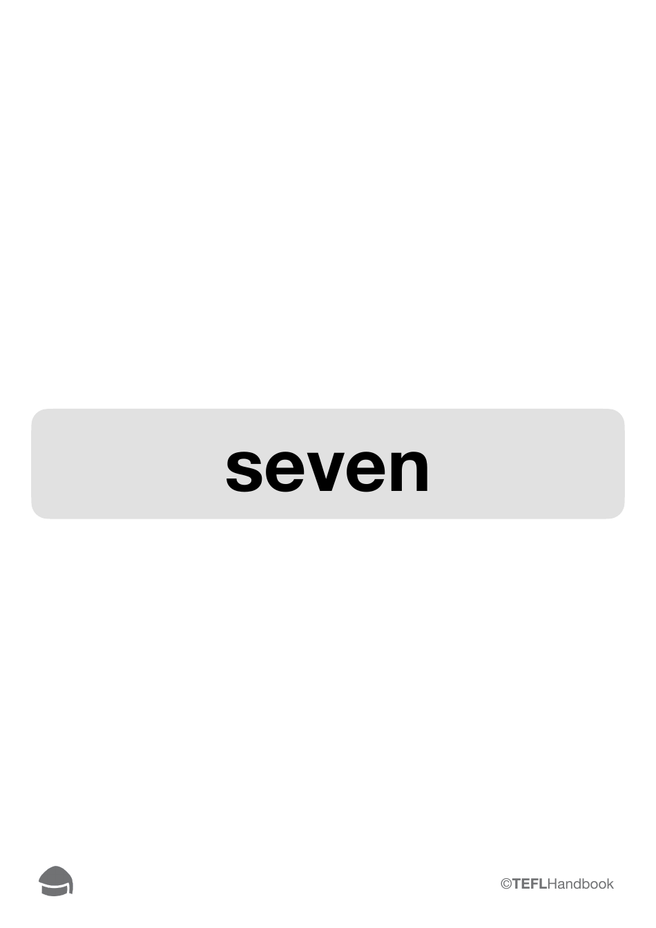 Number Flashcards With Words, Page 16