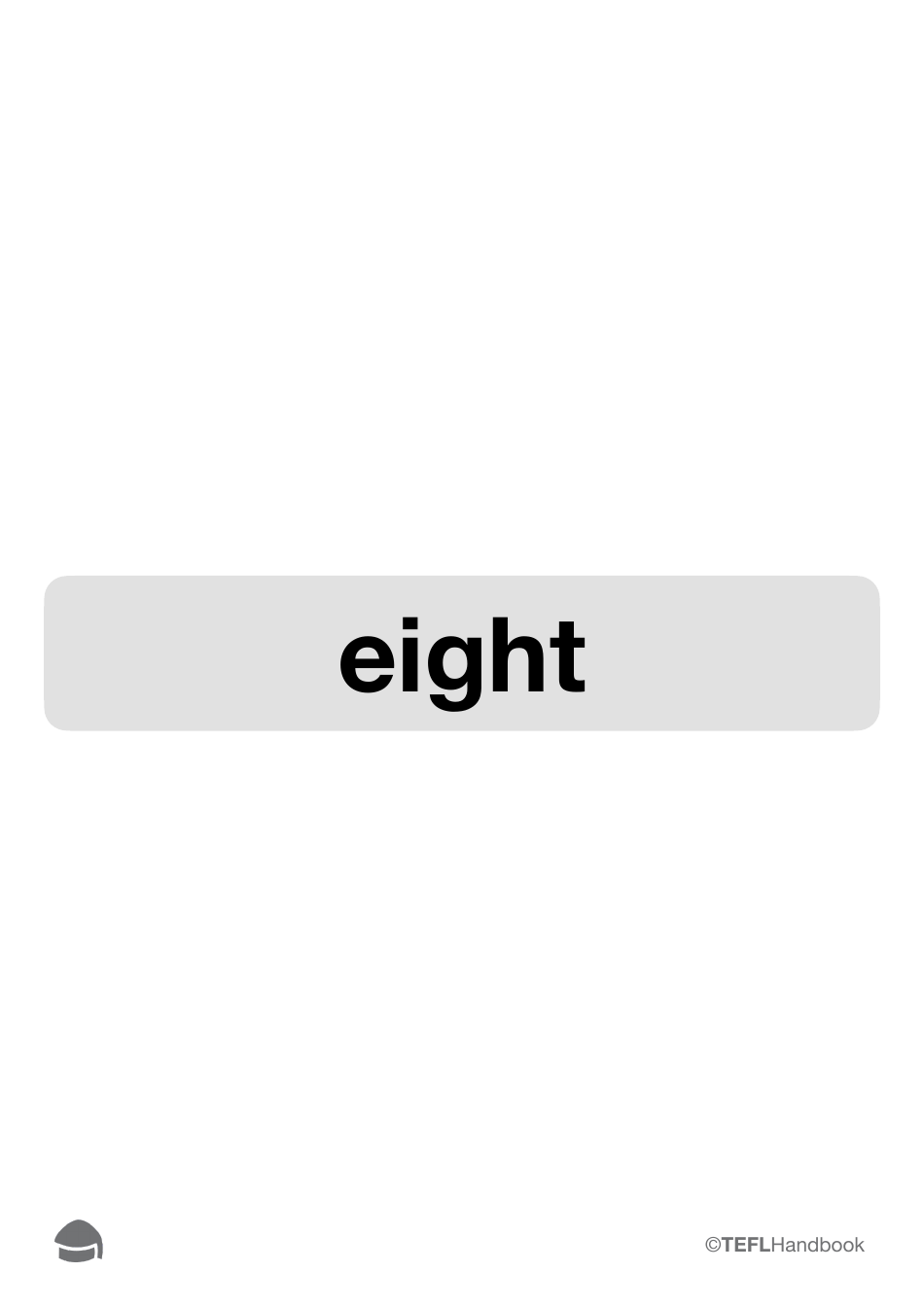 Number Flashcards With Words, Page 18