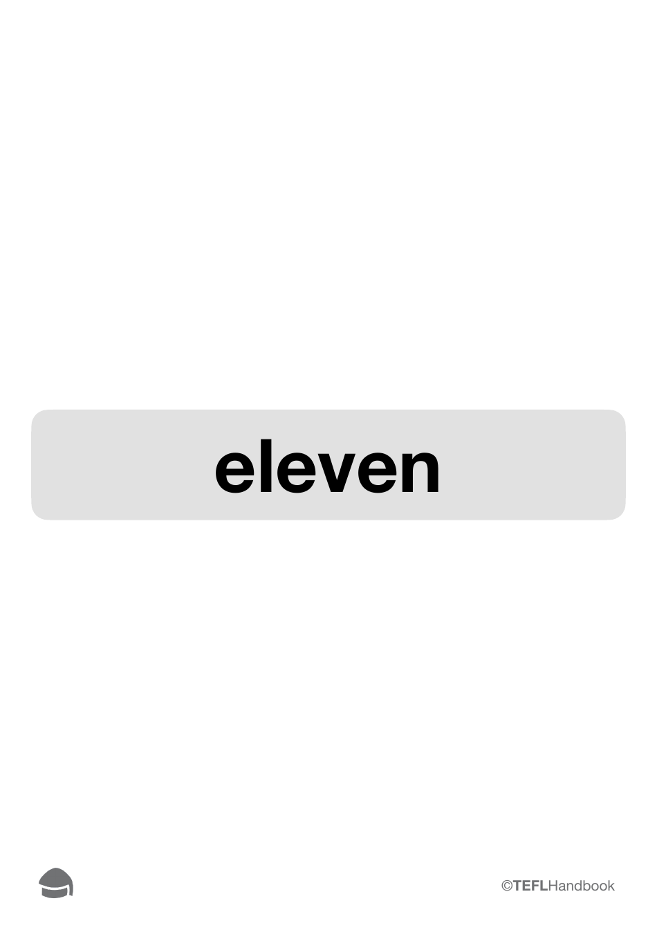 Number Flashcards With Words, Page 24