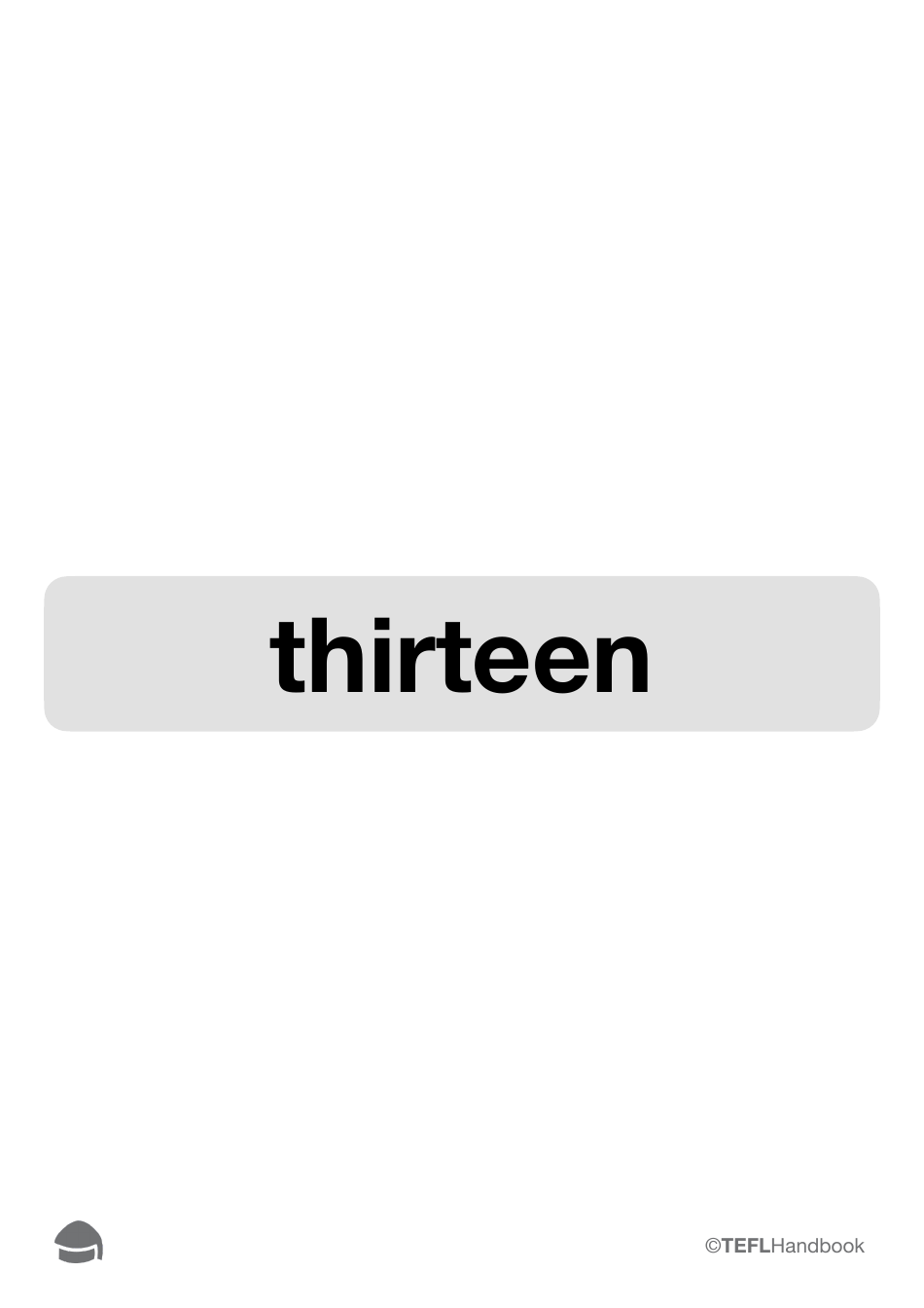 Number Flashcards With Words, Page 28