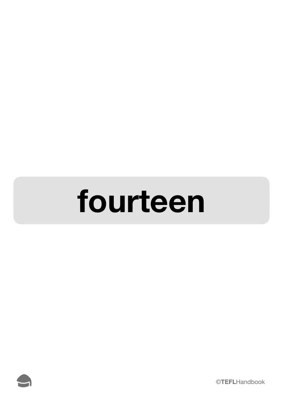 Number Flashcards With Words, Page 30