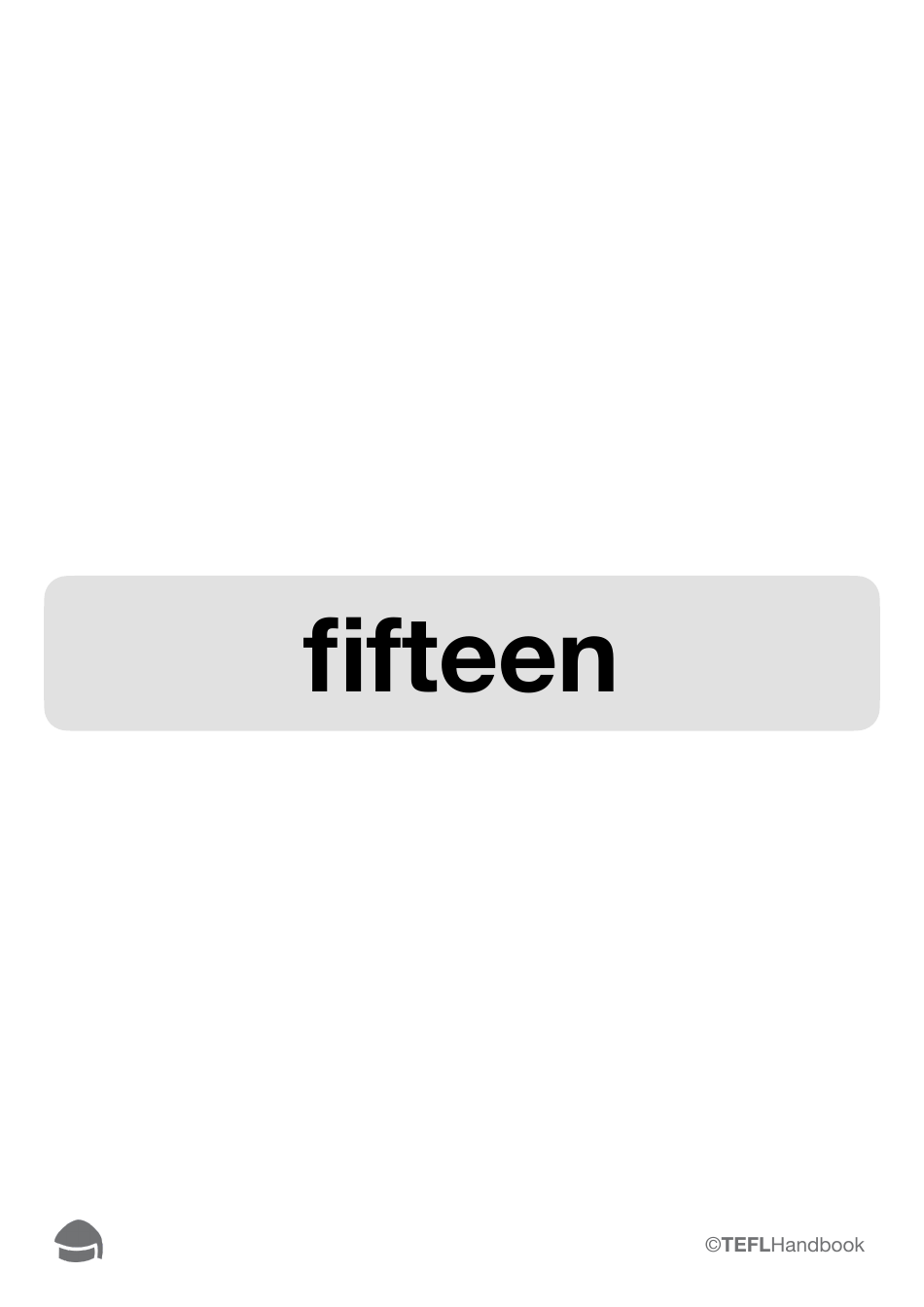 Number Flashcards With Words, Page 32