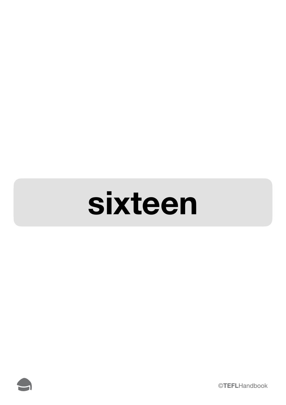 Number Flashcards With Words, Page 34