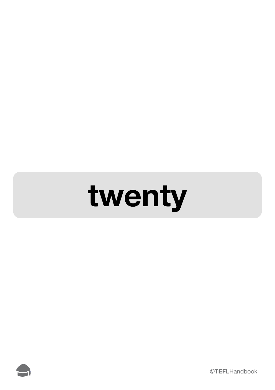 Number Flashcards With Words, Page 42