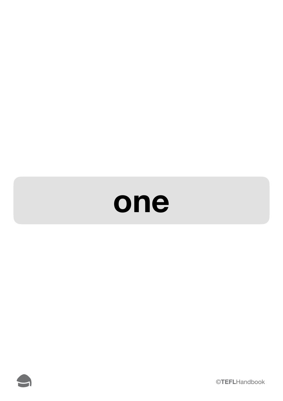 Number Flashcards With Words, Page 4