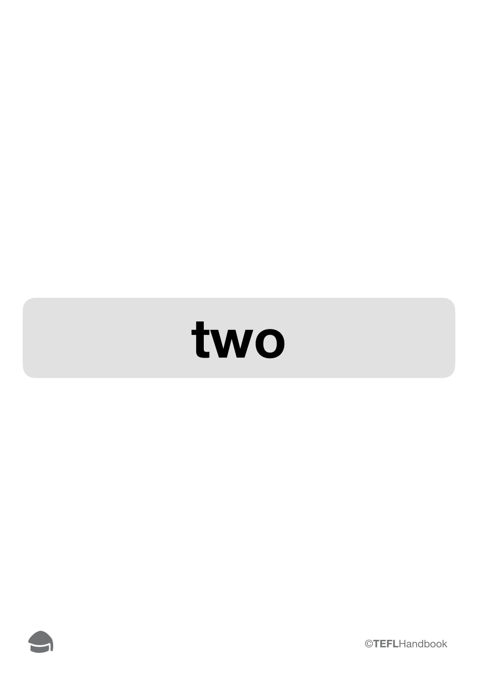 Number Flashcards With Words, Page 6