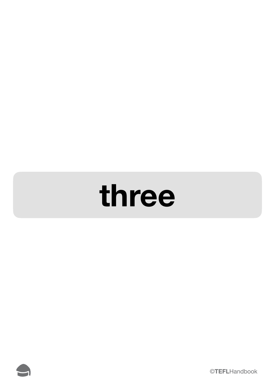 Number Flashcards With Words, Page 8