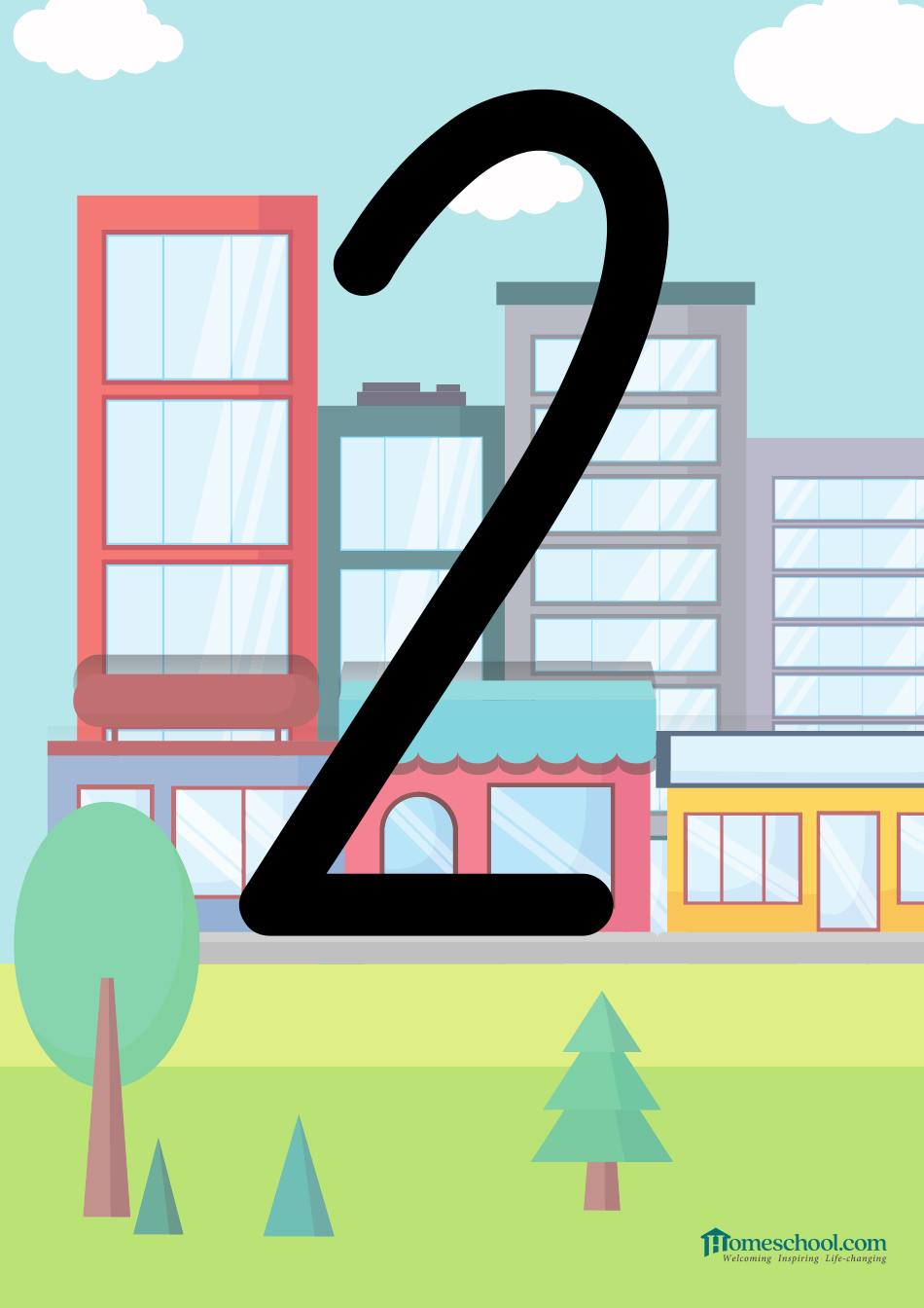 0-9 Number Flashcards, Page 3