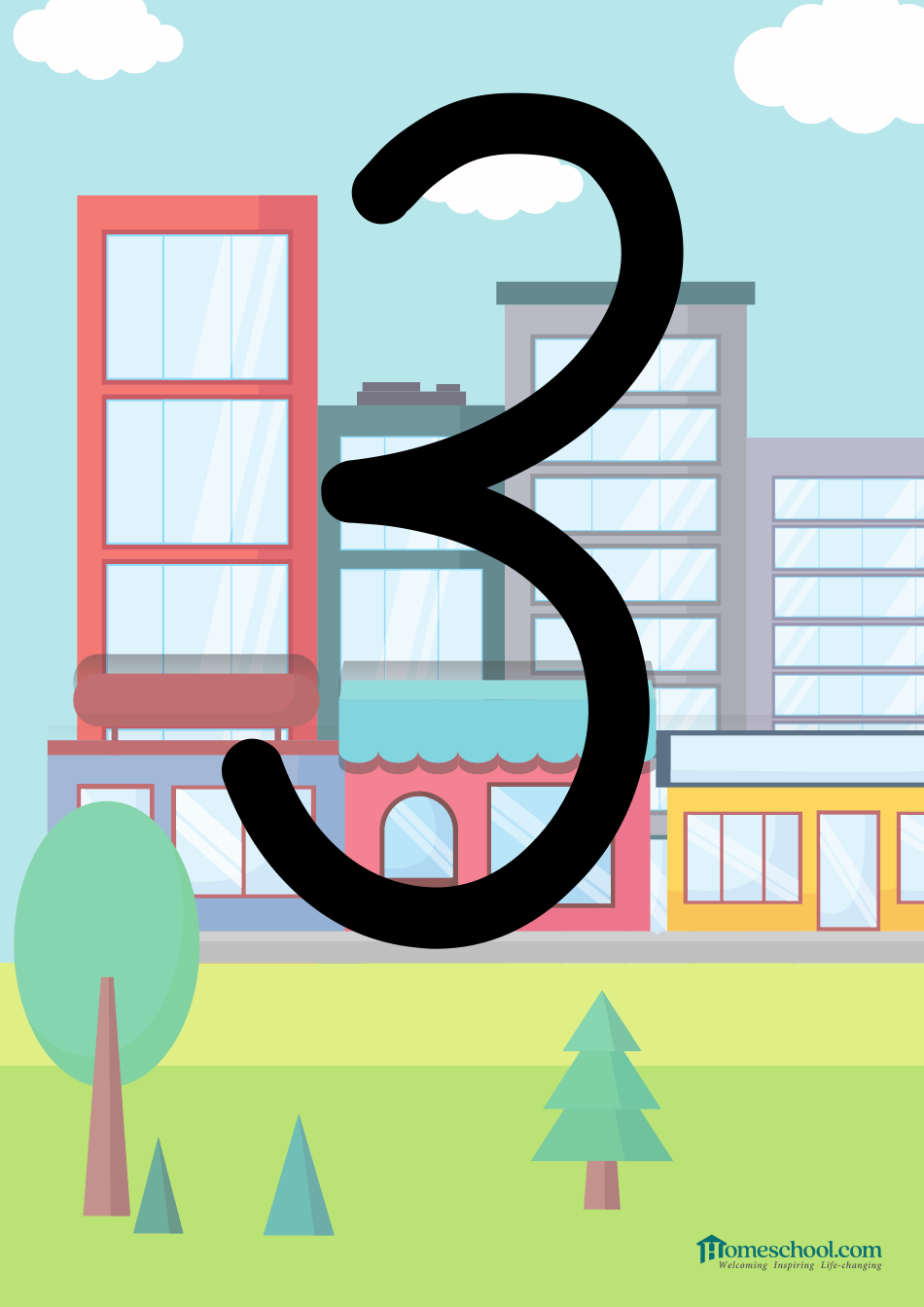 0-9 Number Flashcards, Page 4