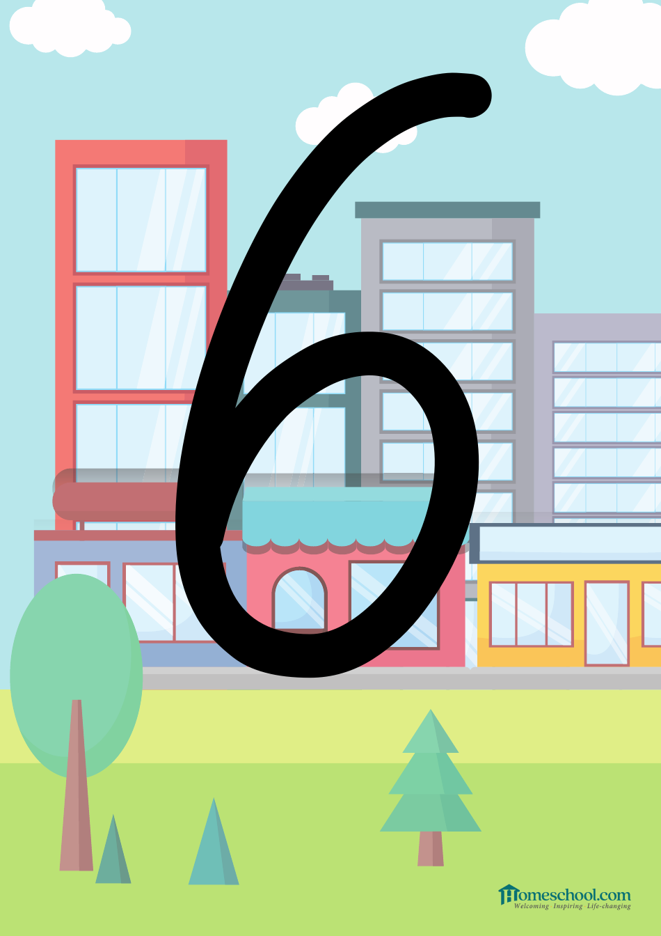 0-9 Number Flashcards, Page 7