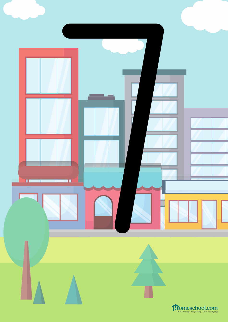 0-9 Number Flashcards, Page 8