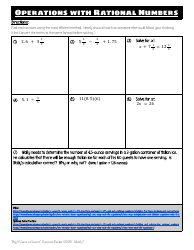 7th Grade Math Summer Packet, Page 2