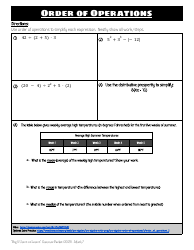 7th Grade Math Summer Packet, Page 3