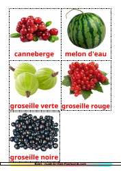 French Flashcards - Berries, Page 2