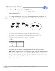 Kindergarten Mathematics Support Document for Teachers, Page 22