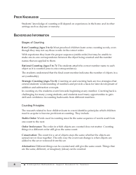 Kindergarten Mathematics Support Document for Teachers, Page 4