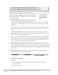 Kindergarten Mathematics Support Document for Teachers, Page 6