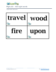 201-400 Fry Sight Words Flashcards - K-5 Learning, Page 26
