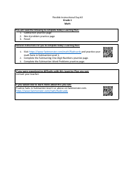 Document preview: Grade 1 Math Worksheet - Subtraction