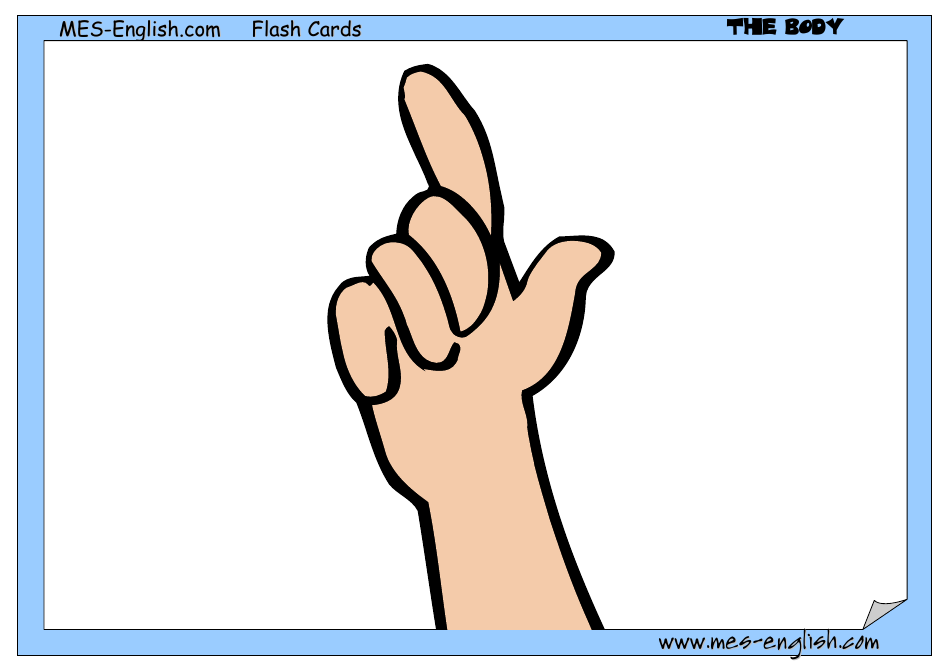 English Flashcards - Parts of the Body, Page 11