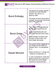 Chemistry Flashcards - Chemical Bonding and Molecular Structure, Page 3
