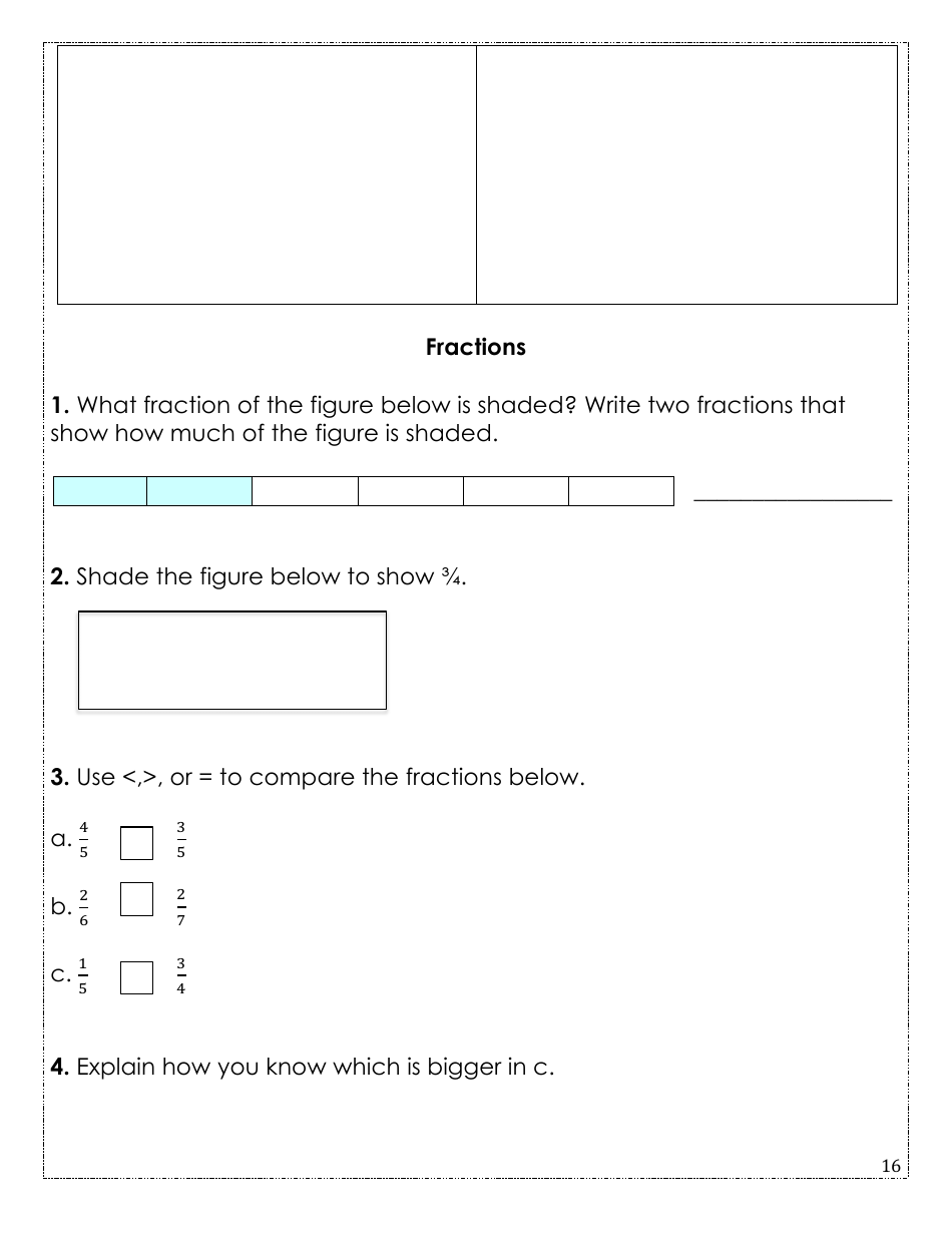 Rising Fourth Grade Math Summer Packet, Page 16